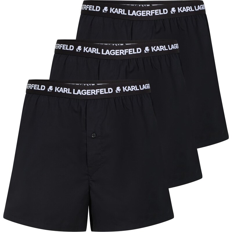 Karl Lagerfeld Boxerky čierna / biela 62385613