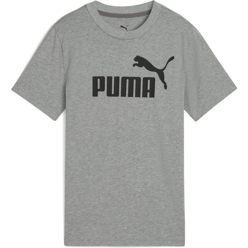 PUMA Tričko ESS No. 1 sivá melírovaná / čierna 62385643