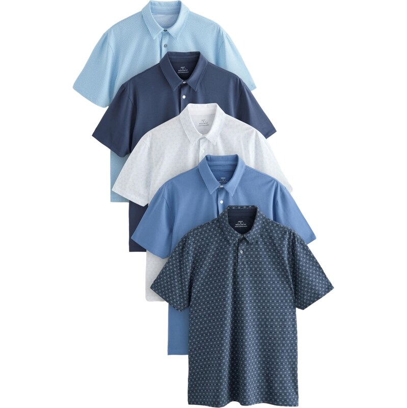 Next Tričko námornícka modrá / nebesky modrá / svetlomodrá / biela 62385777