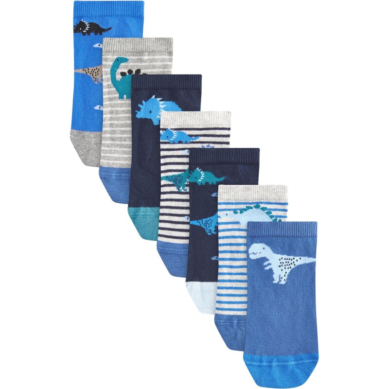 Next Ponožky námornícka modrá / enciánová / modrozelená / sivá 62385874