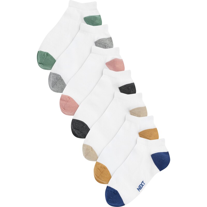 Next Ponožky farba ťavej srsti / sivá melírovaná / zelená / biela 62385875