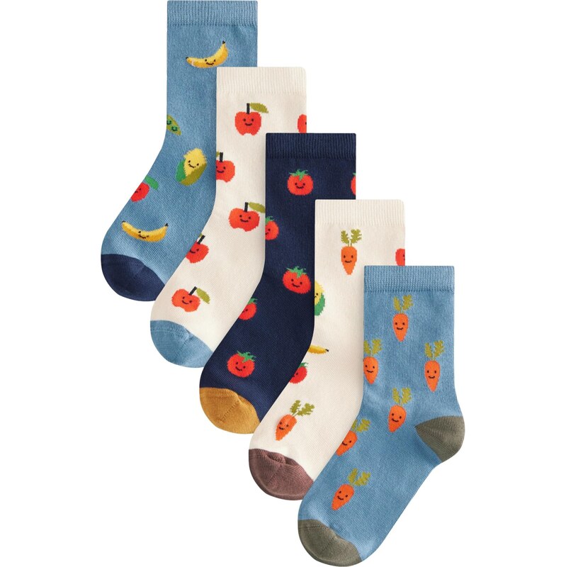 Next Ponožky námornícka modrá / zafírová / červená / biela 62385882