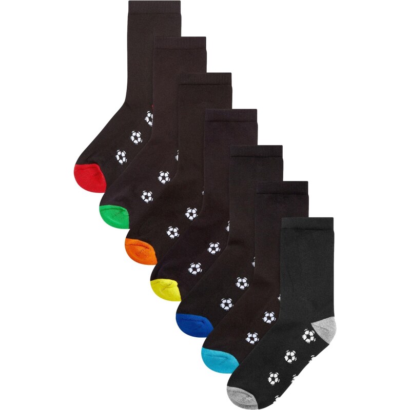 Next Ponožky žltá / červená / čierna / biela 62385894