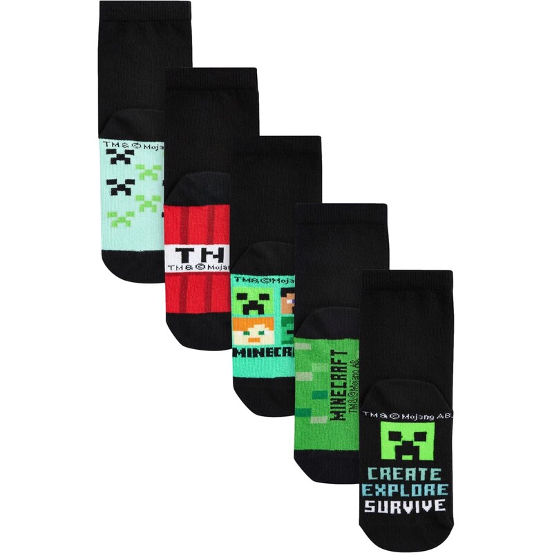 Next Ponožky zelená / mätová / červená / čierna 62385906