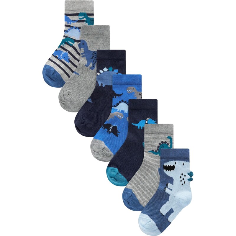 Next Ponožky modrá / námornícka modrá / opálová / sivá 62385919