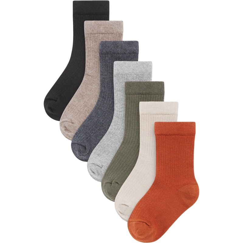 Next Ponožky krémová / farba ťavej srsti / kaki / oranžovo červená 62385951