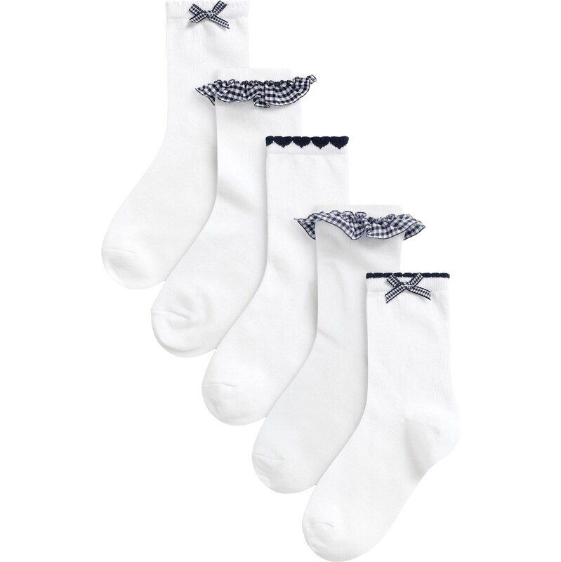 Next Ponožky námornícka modrá / biela 62385955