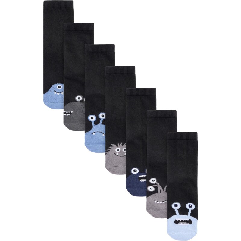 Next Ponožky námornícka modrá / opálová / tmavosivá / čierna 62385961