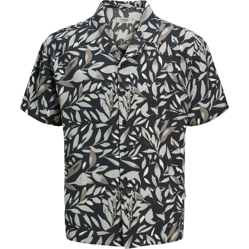 JJ Rebel Košeľa JREBBERN hnedá / svetlosivá / čierna 62385967