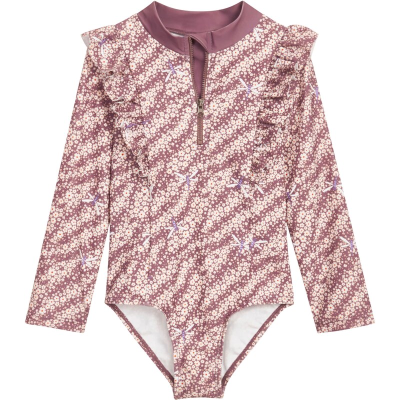 PLAYSHOES Jednodielne plavky levanduľová / cyklaménová / červená / 62386391