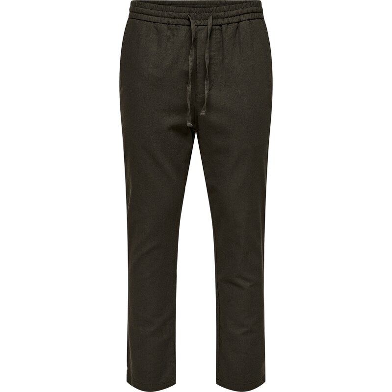 Only & Sons Nohavice ONSLINUS tmavohnedá 62899809
