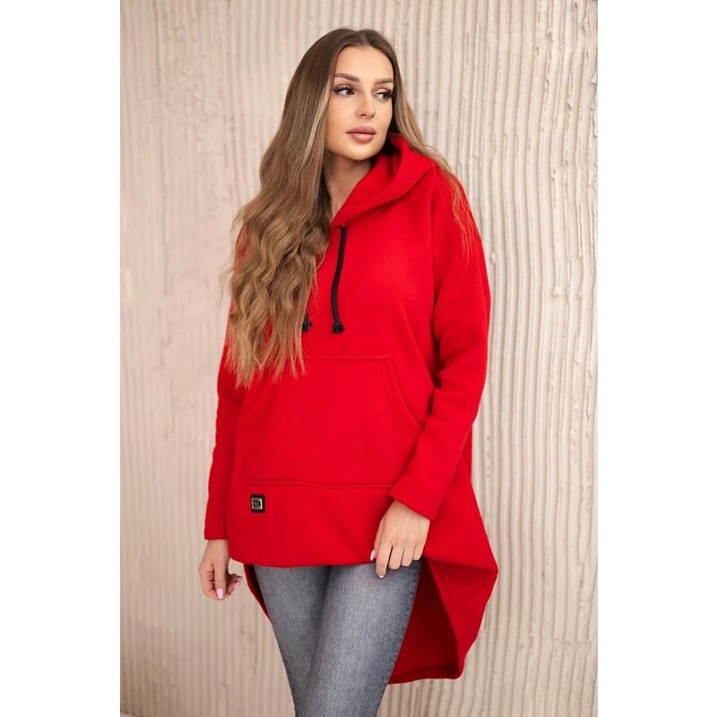 MladaModa Hrejivá mikina s predlženou zadnou časťou a nápismi na 27404515