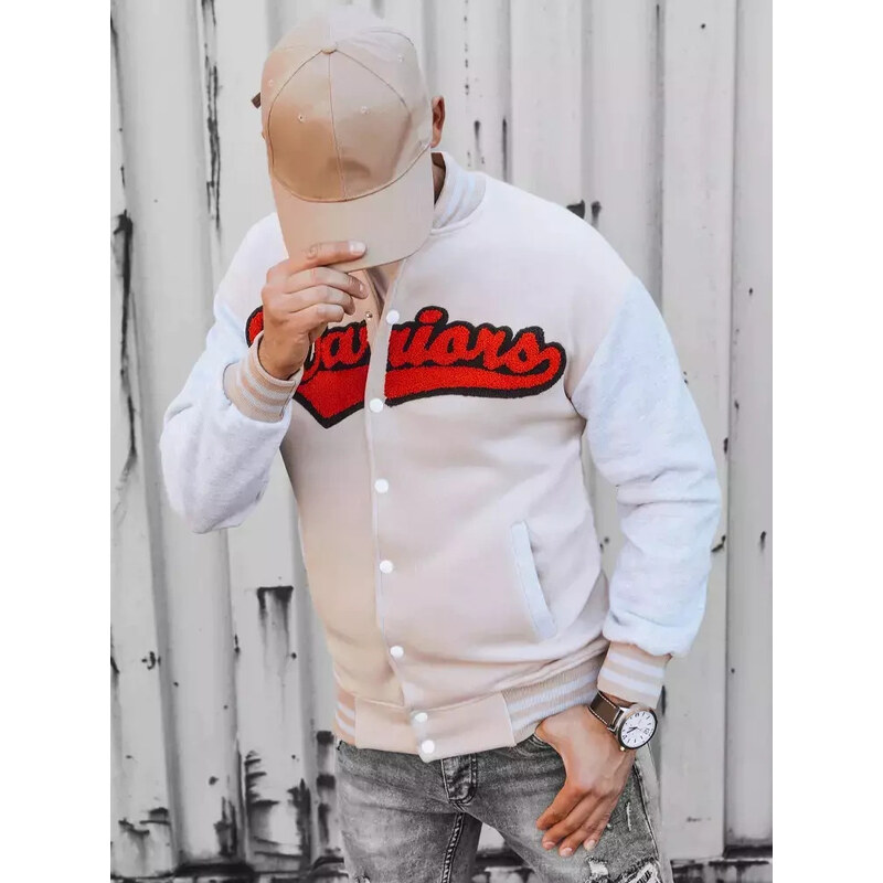 BASIC Béžová bomber mikina WARRIORS BX5432 36539203