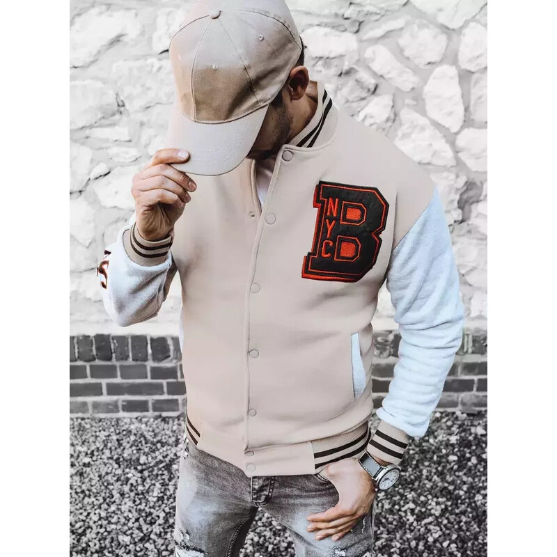BASIC Béžová bomber mikina BX5440 36539208