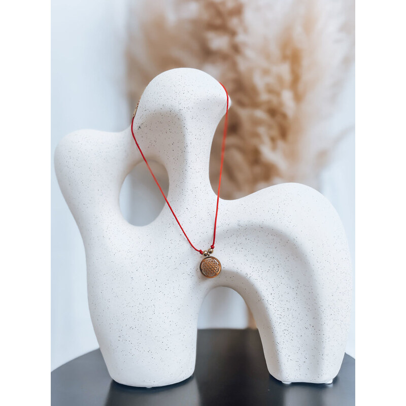 BASIC Náhrdelník SIESTA s mandalou - červený IY0069 42769707