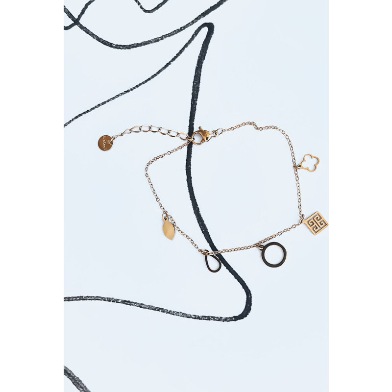 BASIC Zlatý náramok AMORE MIO Dstreet LY0070 43787070