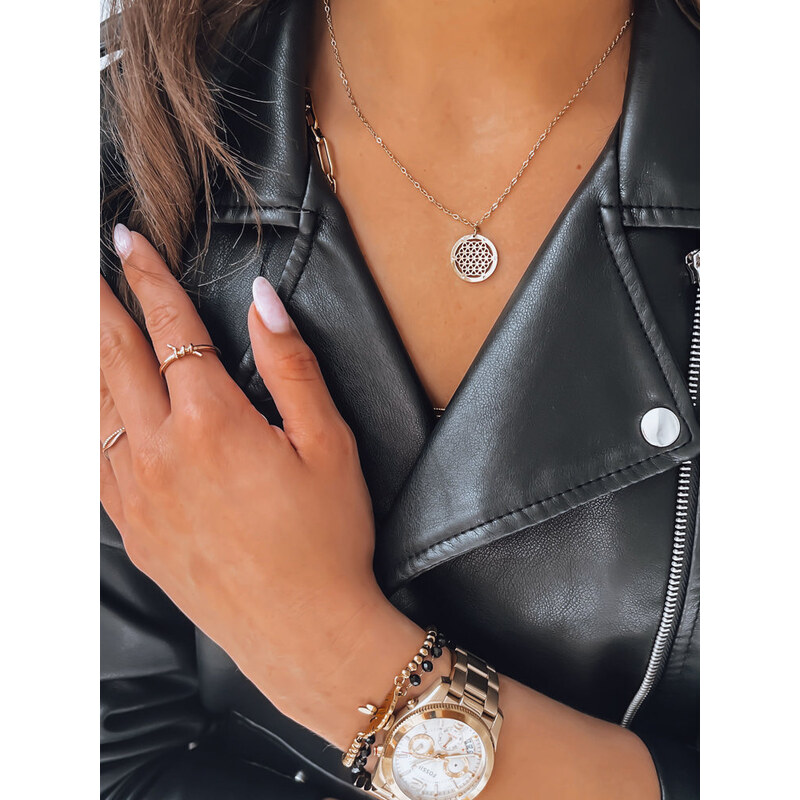 BASIC Zlatý náhrdelník v tvare kolieska FILIPIS IY0088 43936000