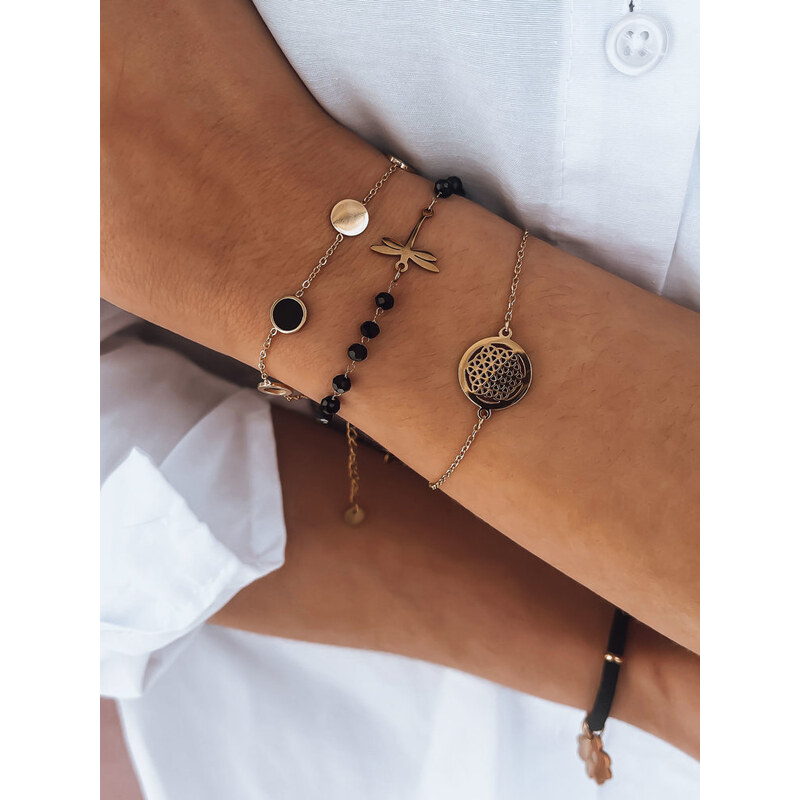 BASIC Zlatý náramok s ozdobným krúžkom NIASA LY0066 46898633