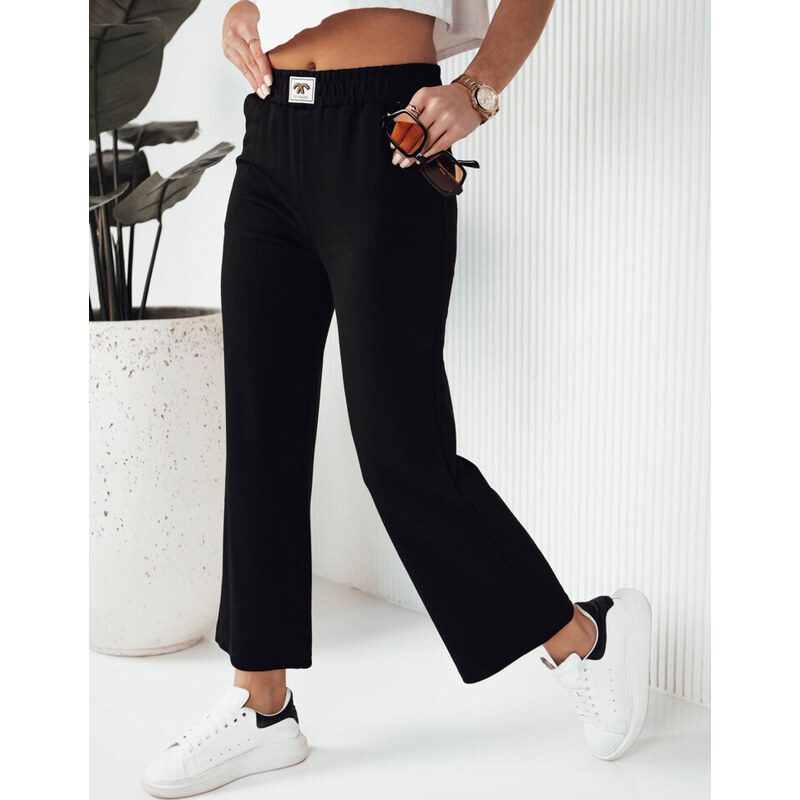 BASIC Čierne zvonové tepláky AXEL UY1802 49104485