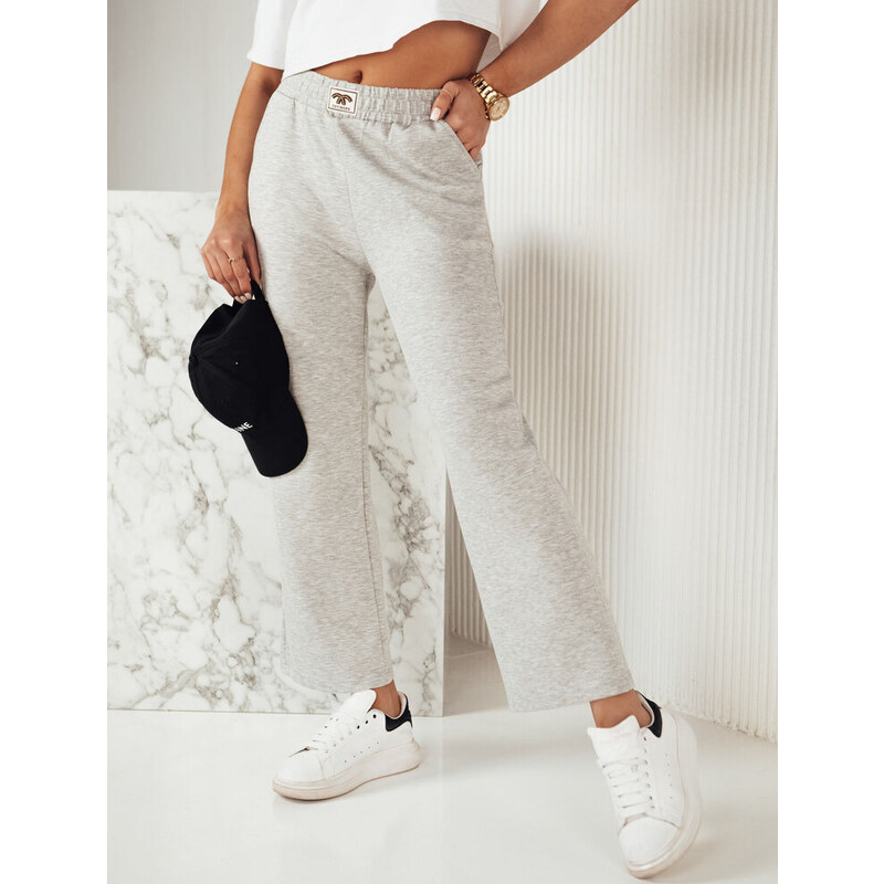 BASIC Svetlosivé zvonové tepláky AXEL UY1800 49104486