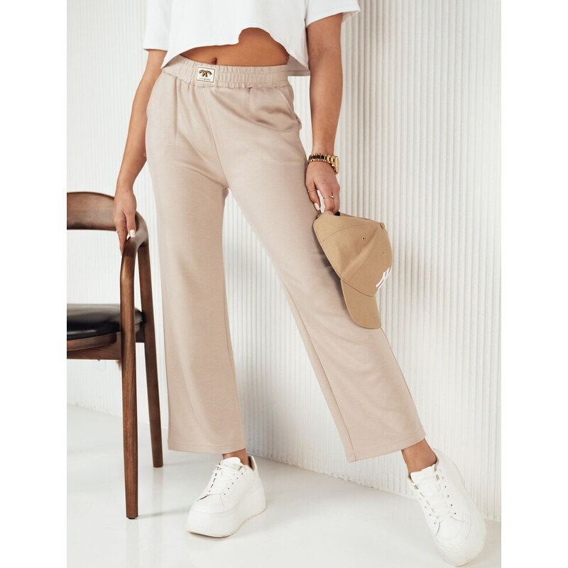 BASIC Béžové zvonové tepláky AXEL UY1801 49104487