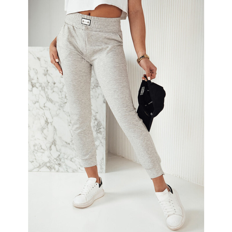 BASIC Sivé tepláky DAVE UY1814 49119645