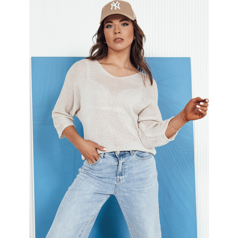 BASIC Svetlobéžový ľahký svetrík ANNIS MY2336 50296896