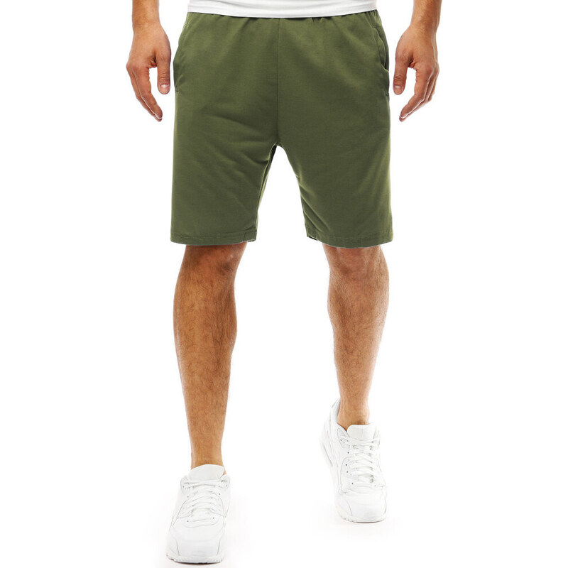 Khaki basic teplákové šortky SX2390 52671277