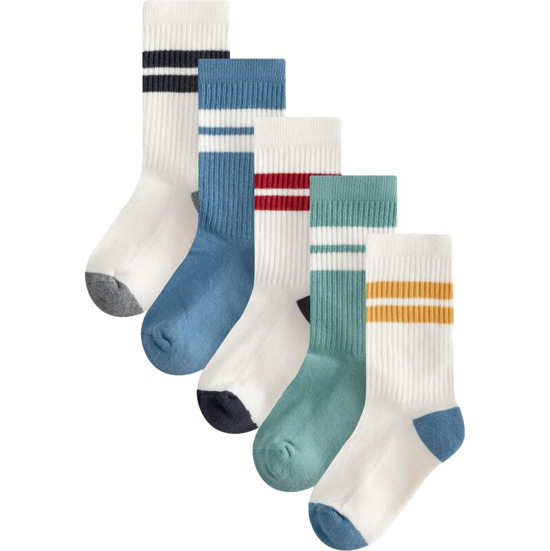 Next Ponožky tyrkysová / modrá denim / čierna / biela 62396095