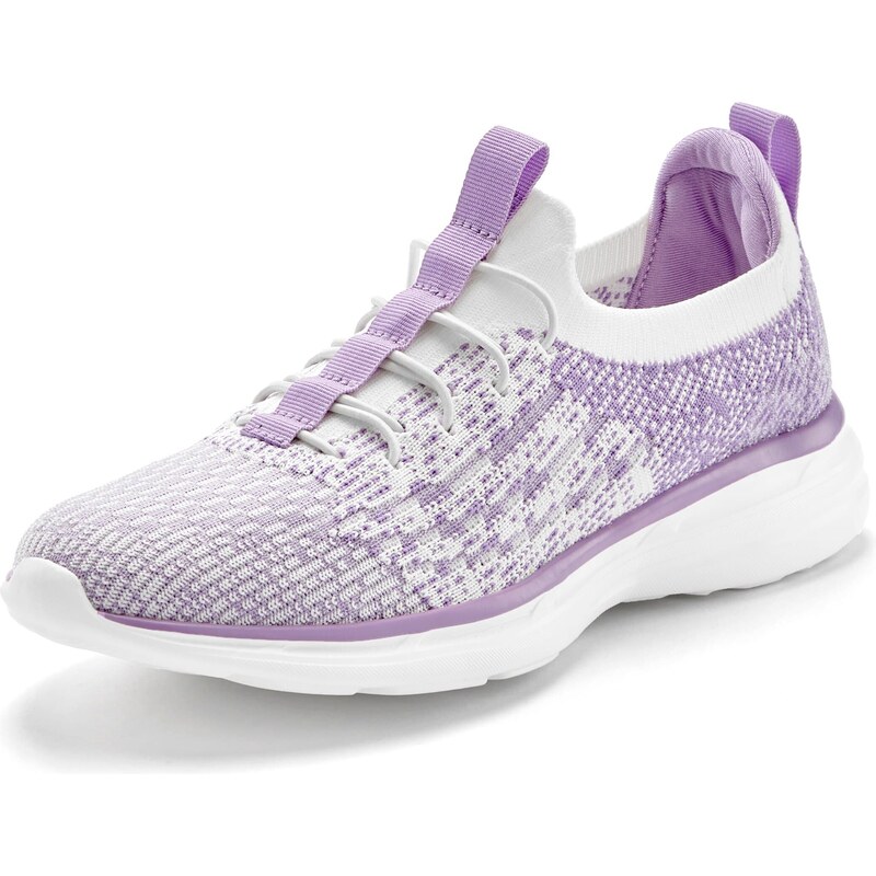 LASCANA Slip-on obuv fialová / biela 62464221