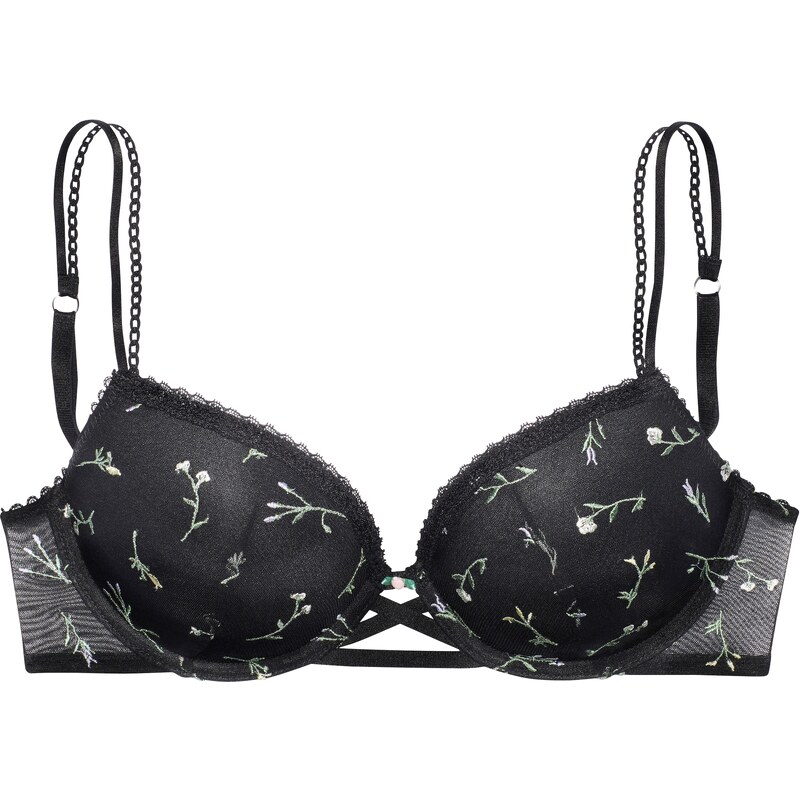 VIVANCE Podprsenka pastelovo zelená / čierna / šedobiela 63156429