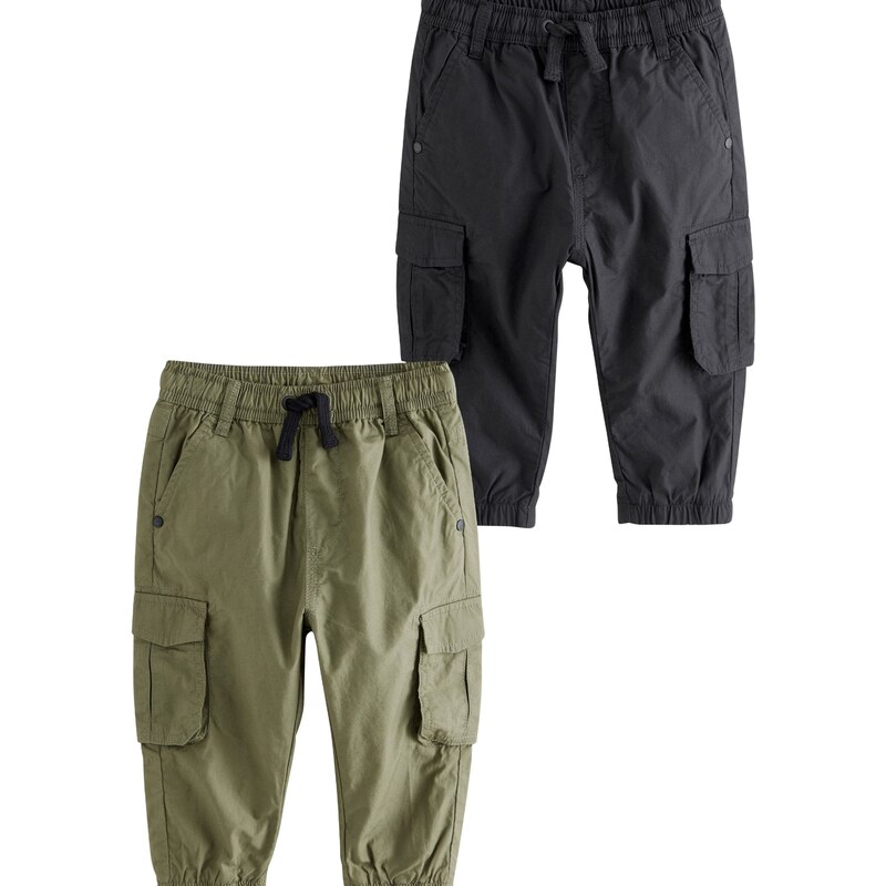 Next Nohavice kaki / čierna 62392480