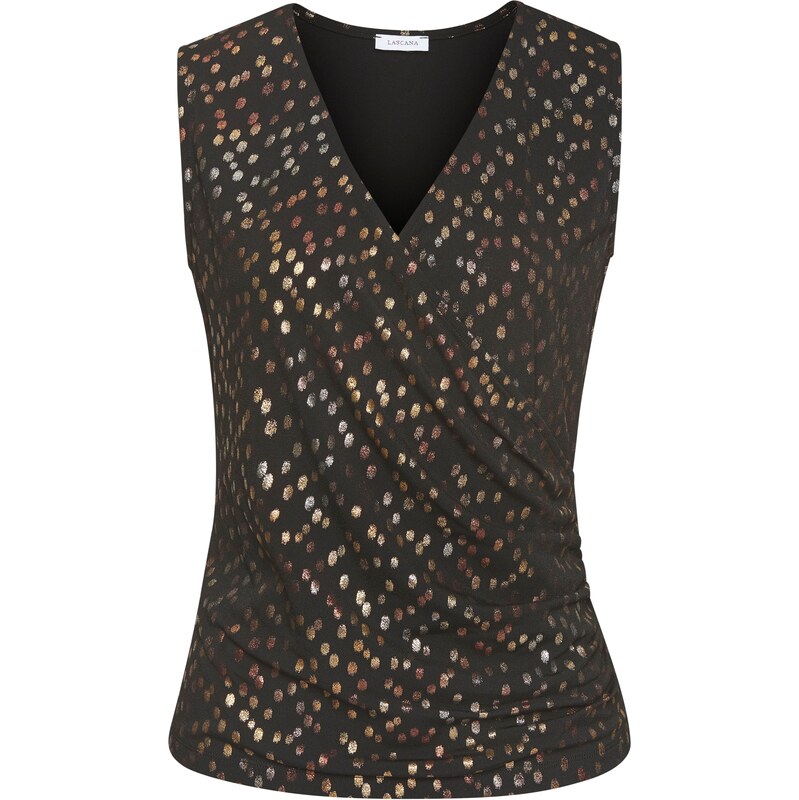 LASCANA Top mokka / zlatá / strieborná 62961224