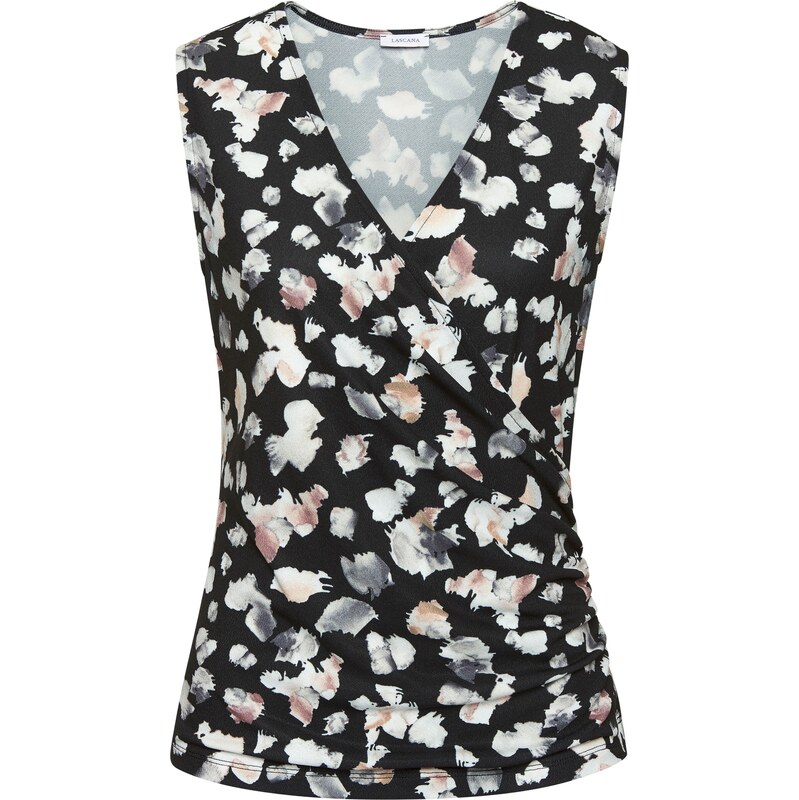 LASCANA Top svetlohnedá / tmavosivá / čierna / šedobiela 62961483