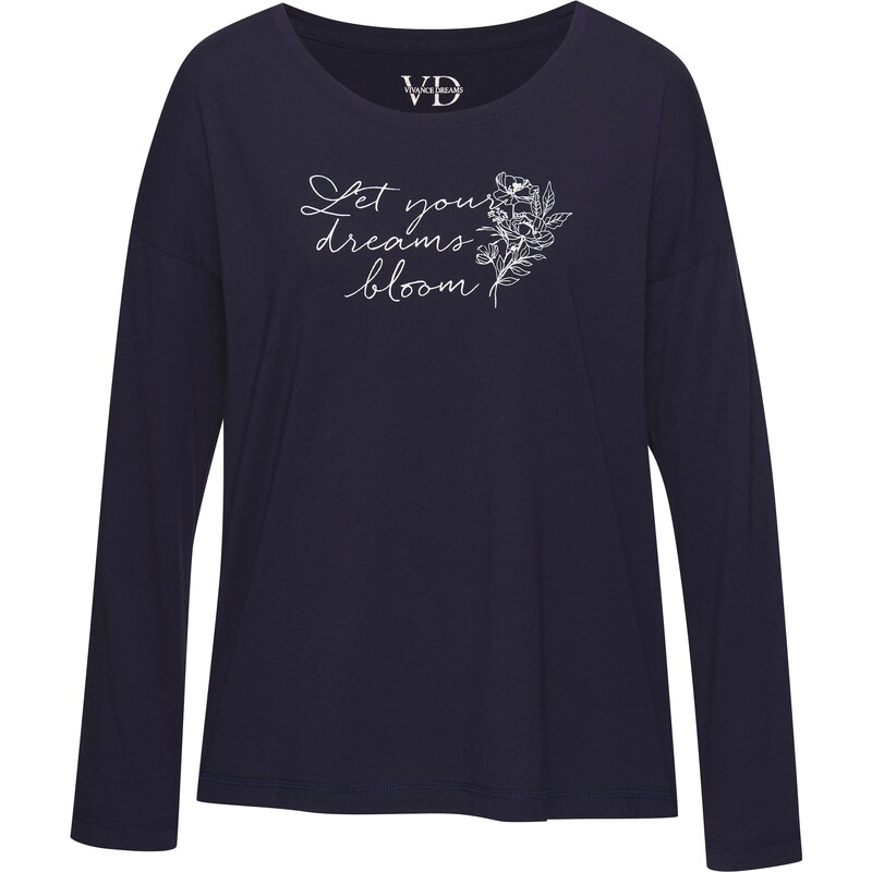 VIVANCE Tričká na spanie námornícka modrá / biela 63156495