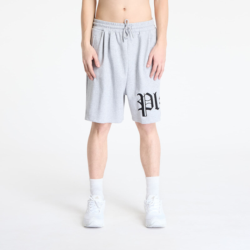 Šortky PLEASURES Oe Wide Shorts Grey Mélange M 62399944
