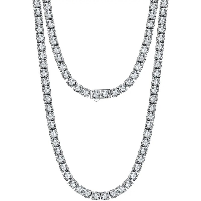 MAJYA Strieborná tenisová retiazka TALIA 50 cm | šírka 3 mm 11597 64582732