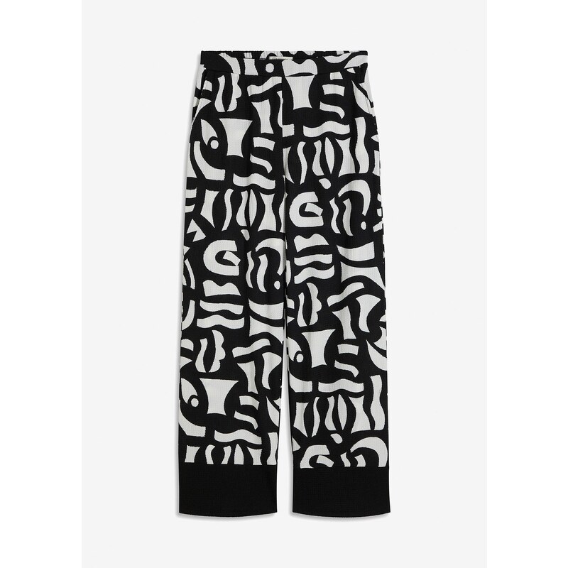 bonprix Džersejové nohavice, farba čierna 62198448