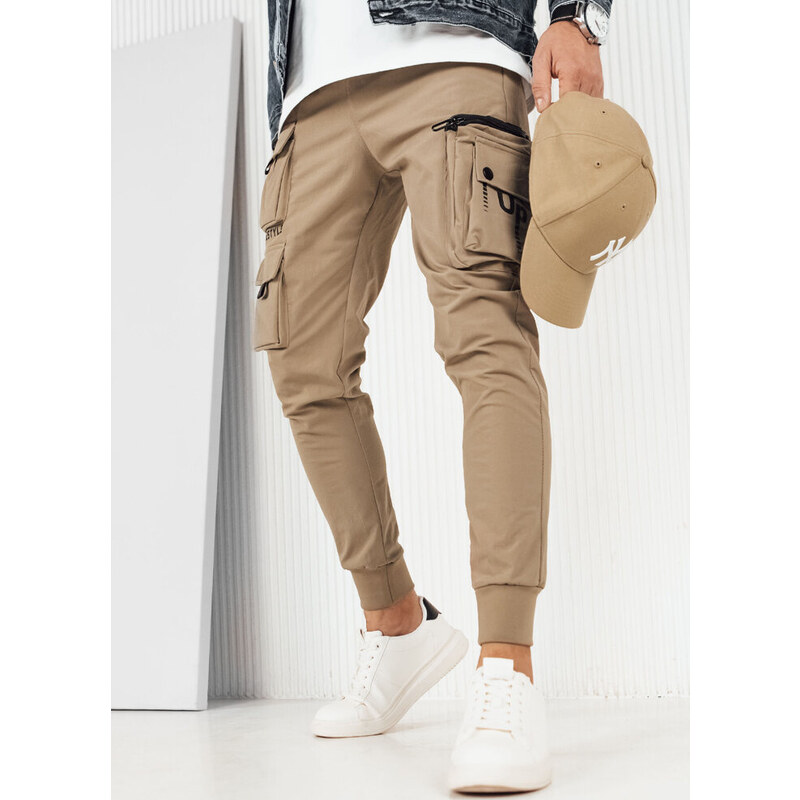 BASIC Tmavobéžové pánske kapsáče UX4157 49950948