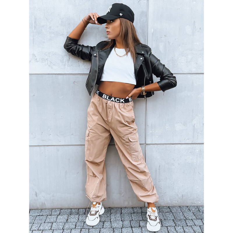 BASIC Béžové cargo nohavice DAVOS UY1672 46100547