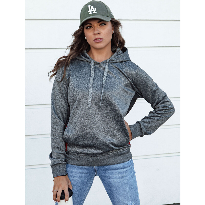 BASIC Tmavosivá športová mikina s kapucňou GIM BY1335 57275370