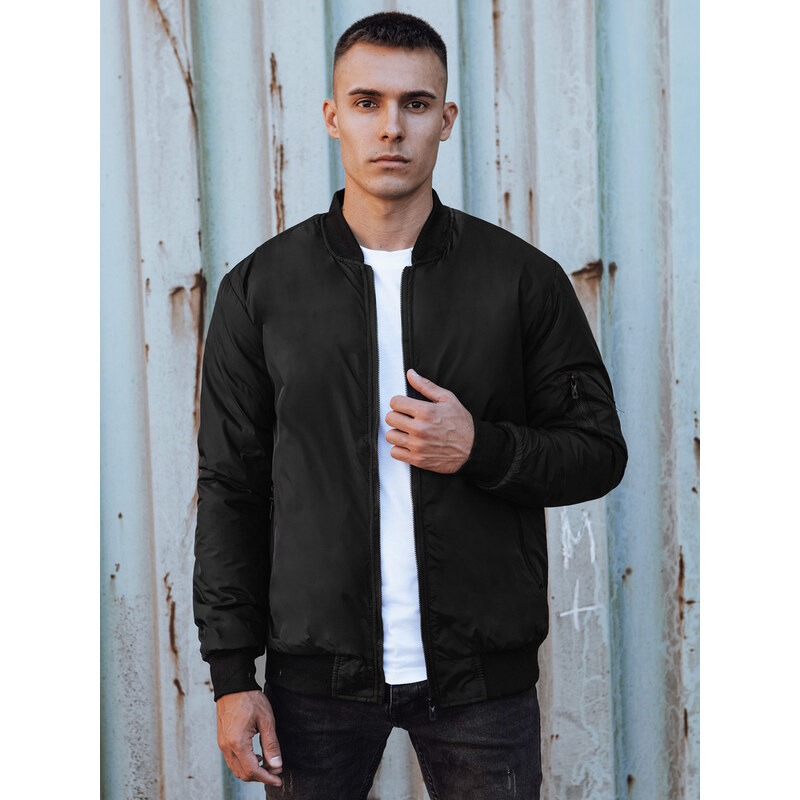 BASIC Čierna pánska bombera TX4858 57479056