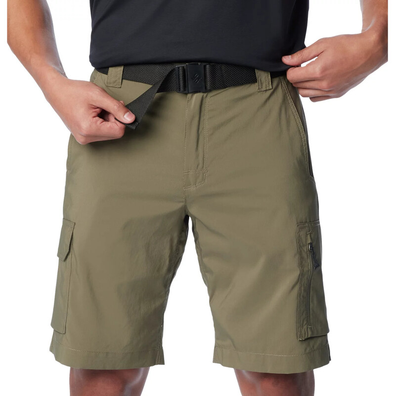 Tmavozelené pánske kraťase Columbia Silver Ridge Utility Cargo Shorts 65151496