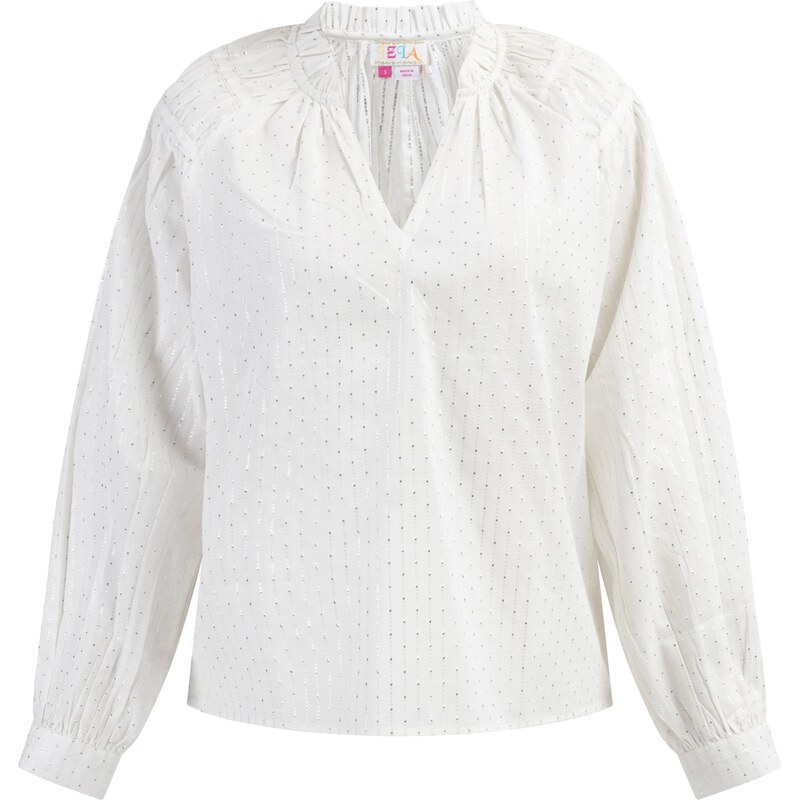 IZIA Blúzka Lomasi strieborná / biela ako vlna 62828450