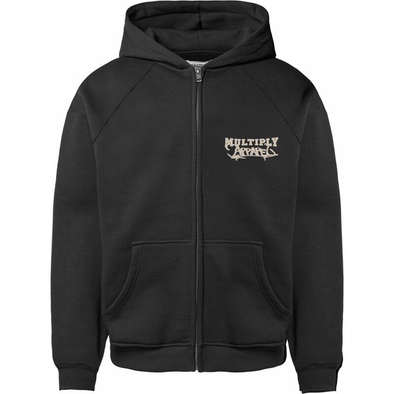 Multiply Apparel Tepláková bunda Scholar tmelová / čierna / biela 63153979