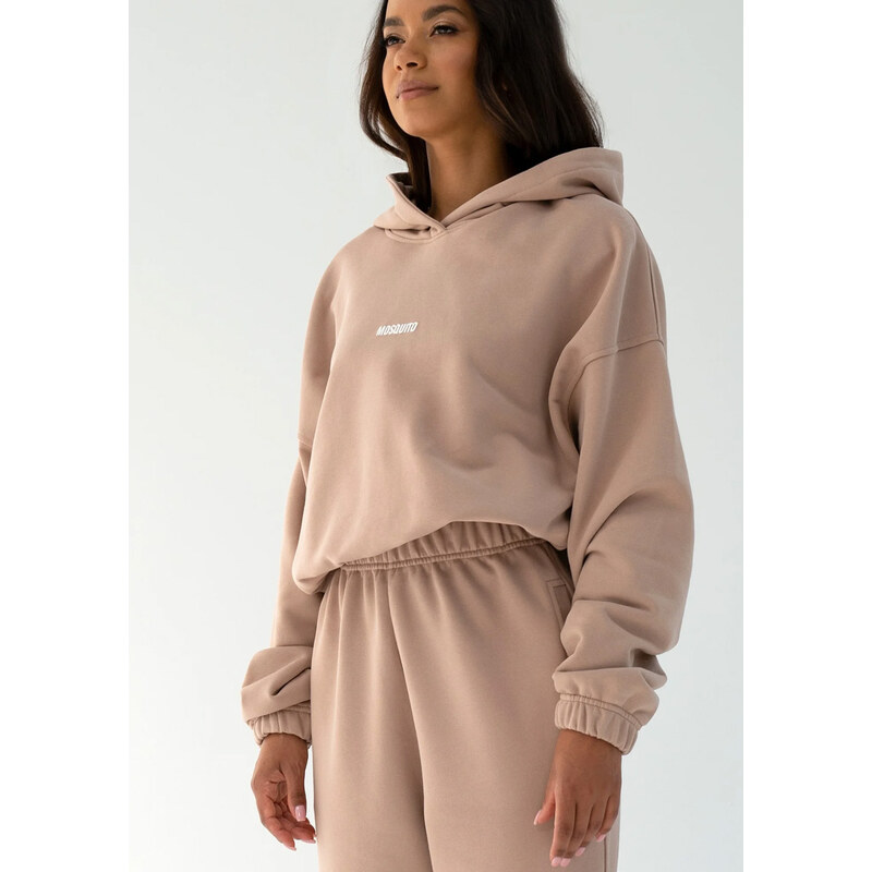 Mosquito Dámska tepláková mikina s kapucňou Icon Latte béžová, Farba 62413952