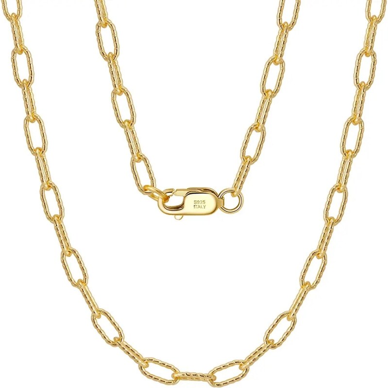 MAJYA Strieborná retiazka ZORAN 60 cm | šírka 3 mm pozlátená 11585 65153262