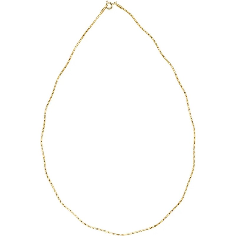 MAJYA Strieborná retiazka WADE 40 cm | šírka 1 mm pozlátená 11596 64582731