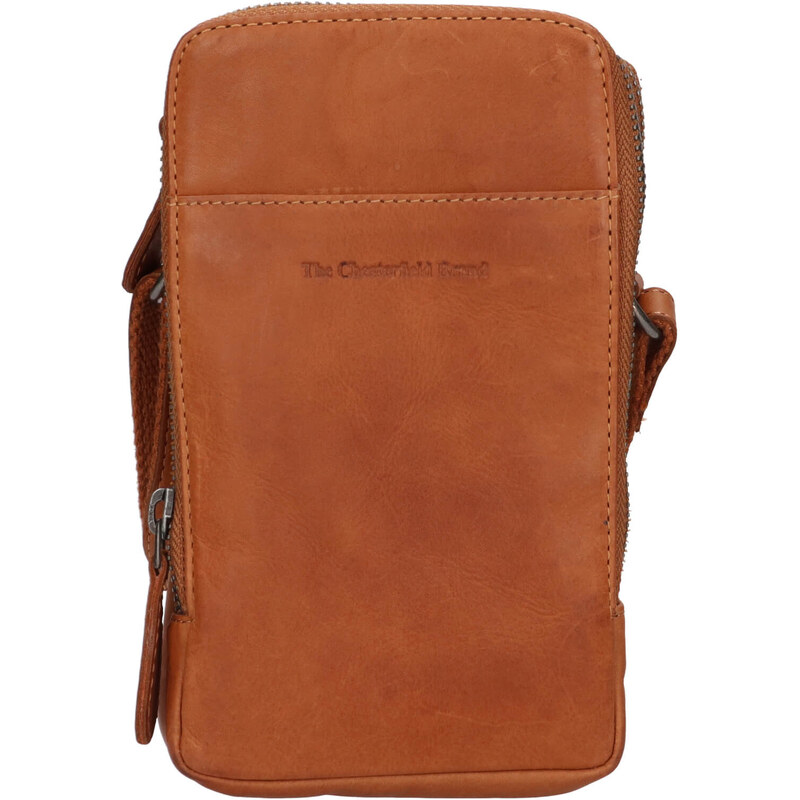 Kožená taška na mobil a doklady The Chesterfield Brand Alesnd - koňak 62419628