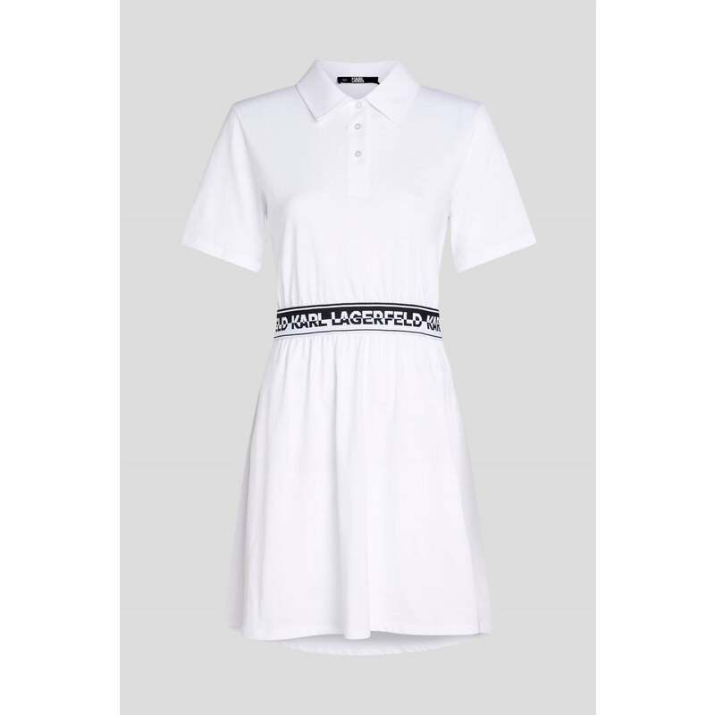 ŠATY KARL LAGERFELD LOGO TAPE SHIRT DRESS 49707318